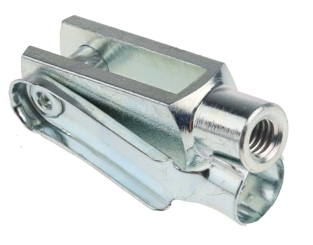 Produktfoto 1 von RS PRO Gabelkopf Stahl M6 x 1 Typ Gelenklager, 43 mm x 12 mm