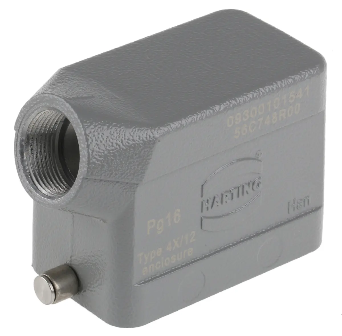 Produktfoto 1 von HARTING Han B Kappe für robusten Stromversorgungsstecker 1 Hebel 1, Anschlusshaube 10B Steckverbinderkappe, IP65