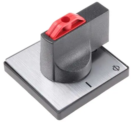 Produktfoto 1 von Kraus & Naimer Rot, Gelb V Drehgriff für KG-Serie 4-fach abschließbar, IP65