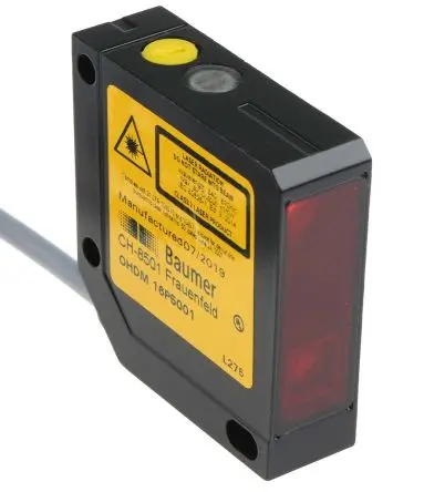 Produktfoto 1 von Baumer OHDM Kubisch Optischer Sensor, Diffus, PnP Ausgang, 4-polig M8