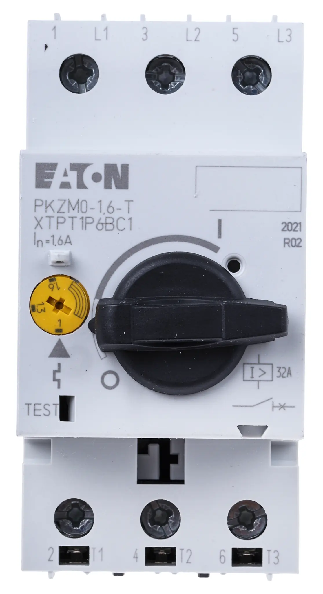 Produktfoto 1 von Eaton Moeller Motorschutzschalter, 1 → 1,6 A 690 V ac 93mm x 45mm