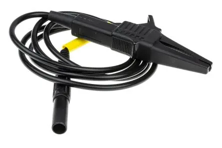 Produktfoto 1 von Staubli Steckverbinder-Messleitung 15A / Stecker, Schwarz Polyvinylchlorid-isoliert 1 m, 1000V ac