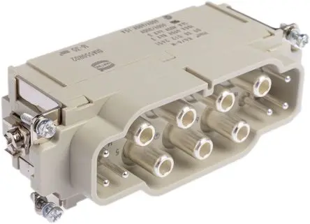 Produktfoto 1 von HARTING Han K Industrie-Steckverbinder Kontakteinsatz Stecker, 13-polig 100A, Kabel, Steckverbindereinsatz