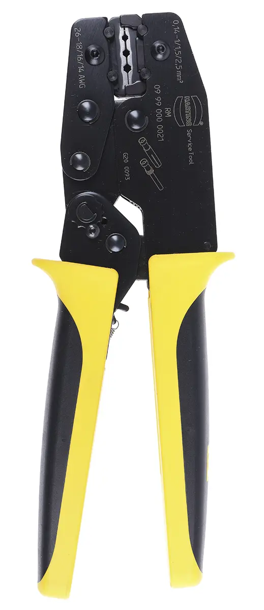 Produktfoto 1 von HARTING Crimp-Werkzeug für Han D Steckverbinderkontakte, Han E Steckverbinderkontakte, Han-Yellock