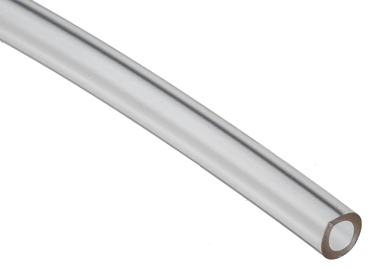 Produktfoto 1 von Saint-Gobain Tygon® E-3603 Schlauch, Ø 4.8mm 8mm Klar Spezielles PVC Peristaltische Pumpe, Übertragung, Vakuum 1,7 bar