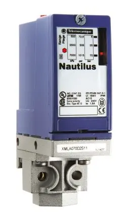 Produktfoto 1 von Telemecanique Sensors XMLA Differenzial Drucksensor 50 bar, Relais 70 bar, für Hydraulikflüssigkeit