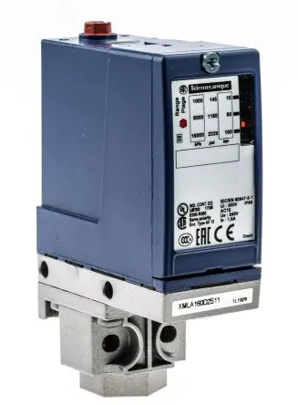 Produktfoto 1 von Telemecanique Sensors XMLA Differenzial Drucksensor 10 bar, Relais 160 bar, für Hydraulikflüssigkeit