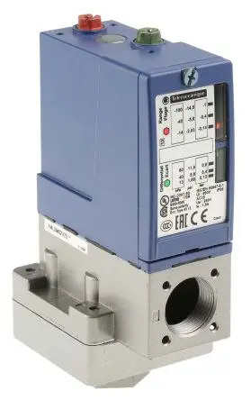 Produktfoto 1 von Telemecanique Sensors XMLB Differenzial Drucksensor -0.87 bar, Relais -0.01 bar