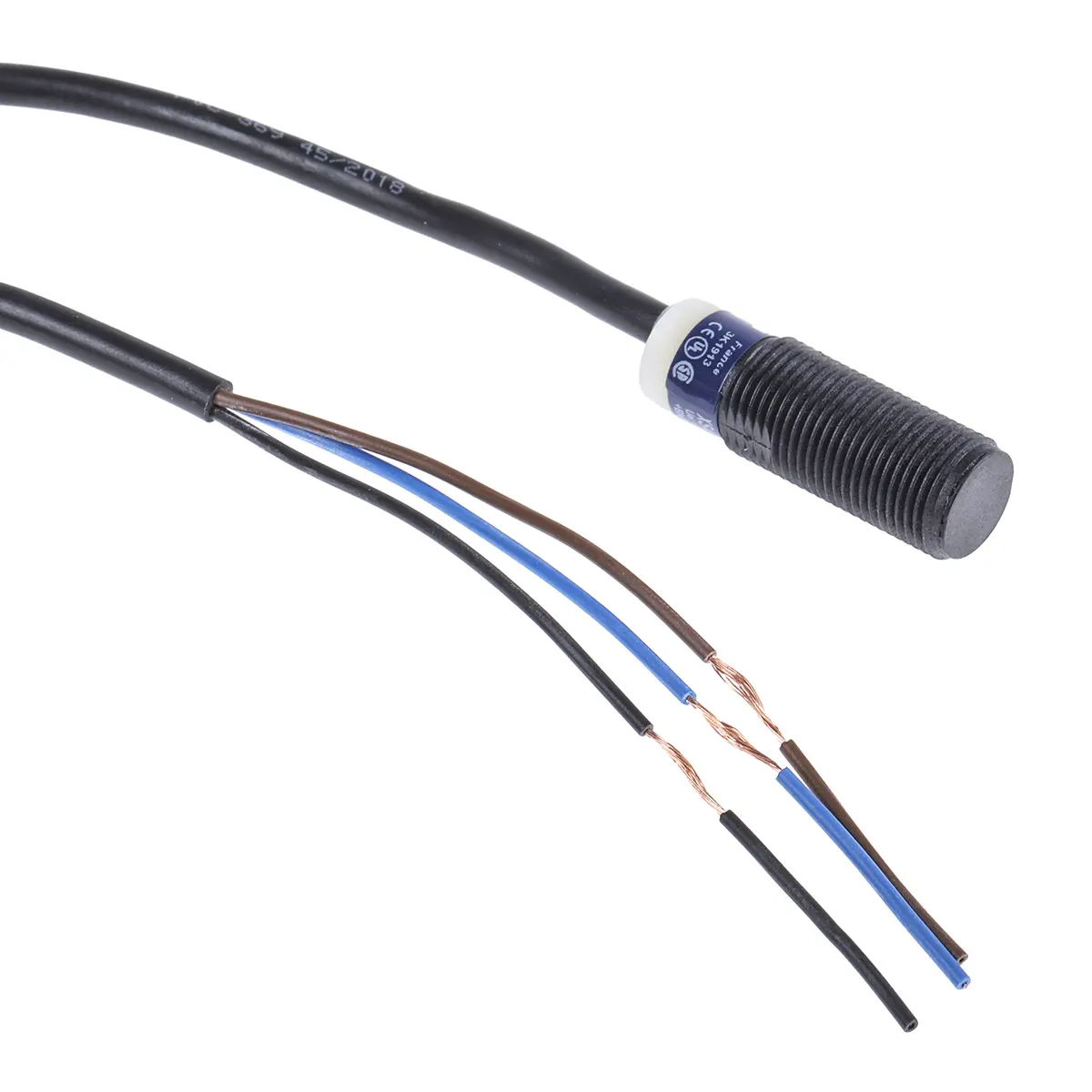 Produktfoto 1 von Telemecanique Sensors OsiSense XS M12 Näherungssensor Induktiv, Gewinderohr 4 mm PNP 10 36 V dc / 200 mA NO, IP68