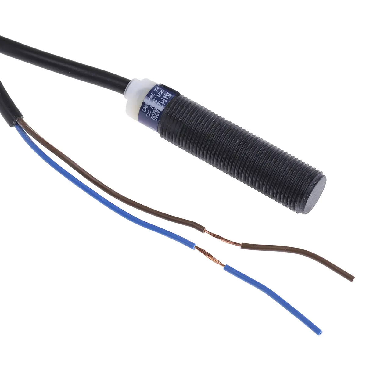 Produktfoto 1 von Telemecanique Sensors OsiSense XS M12 Induktiver Näherungssensor, Gewinderohr 2-adrig / 200mA, 300 mA 4 mm, IP68 264 V