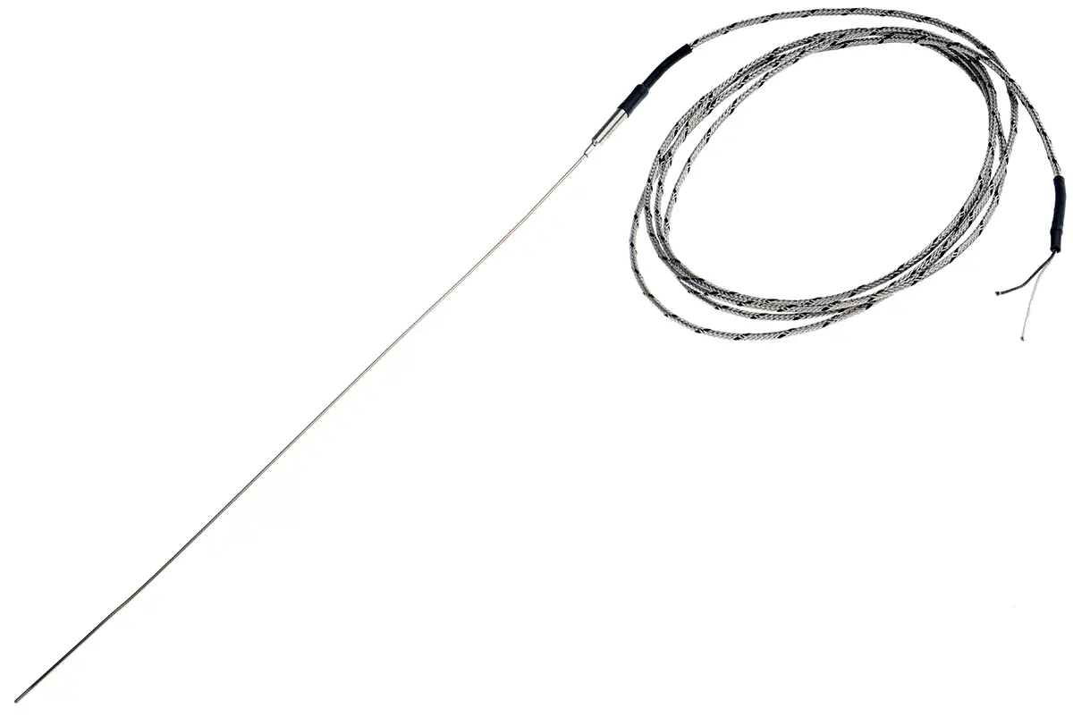 Produktfoto 1 von RS PRO Edelstahl Thermoelement Typ J, Ø 1.5mm x 300mm → +400°C
