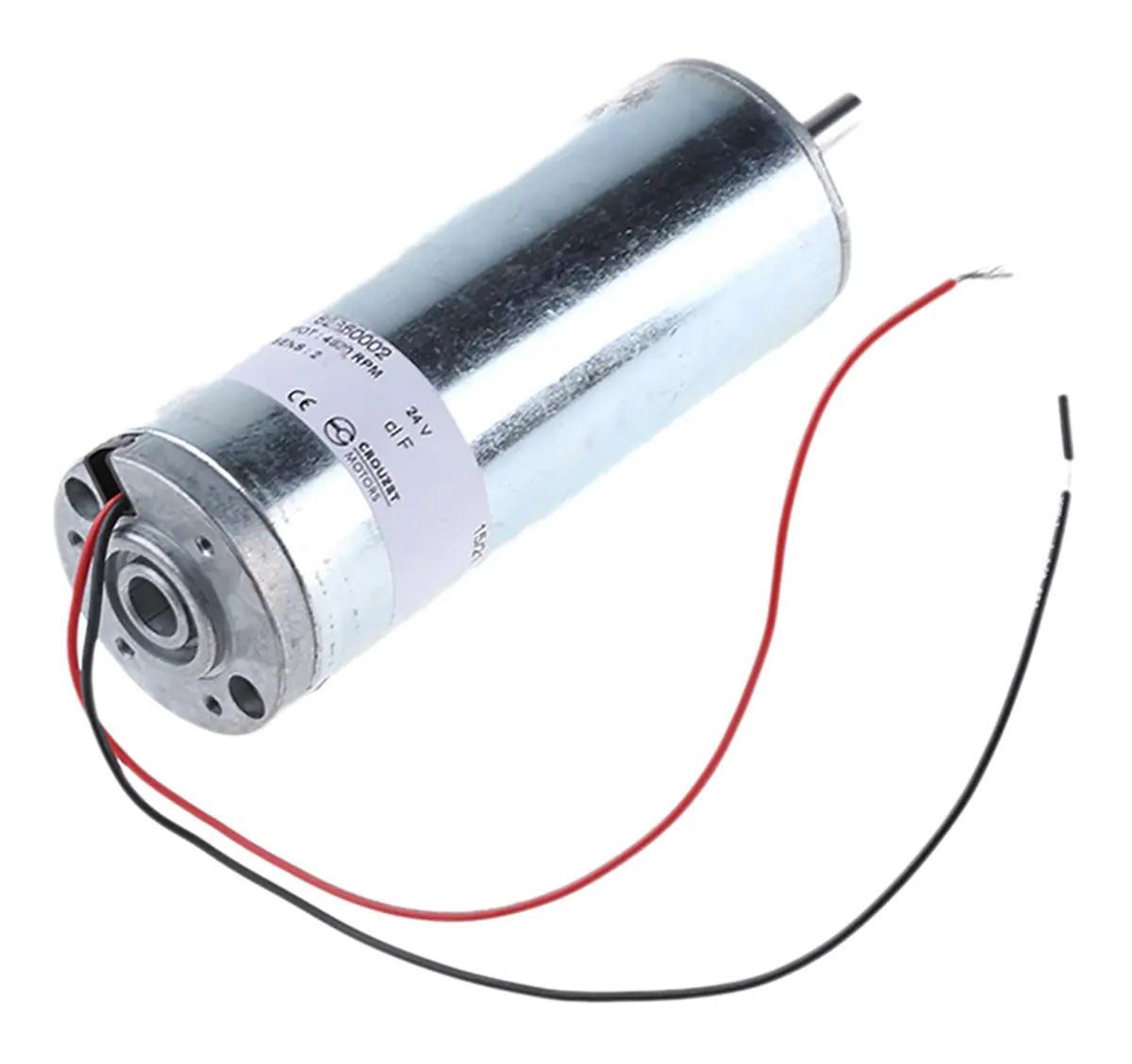 Produktfoto 1 von Crouzet 82 850 0 Bürstenmotor Gleichstrommotor bis 490 mNm, 12/24 V, Wellen-Ø 6 mm, 42.21 mm x 112.6 mm x 25.2 mm