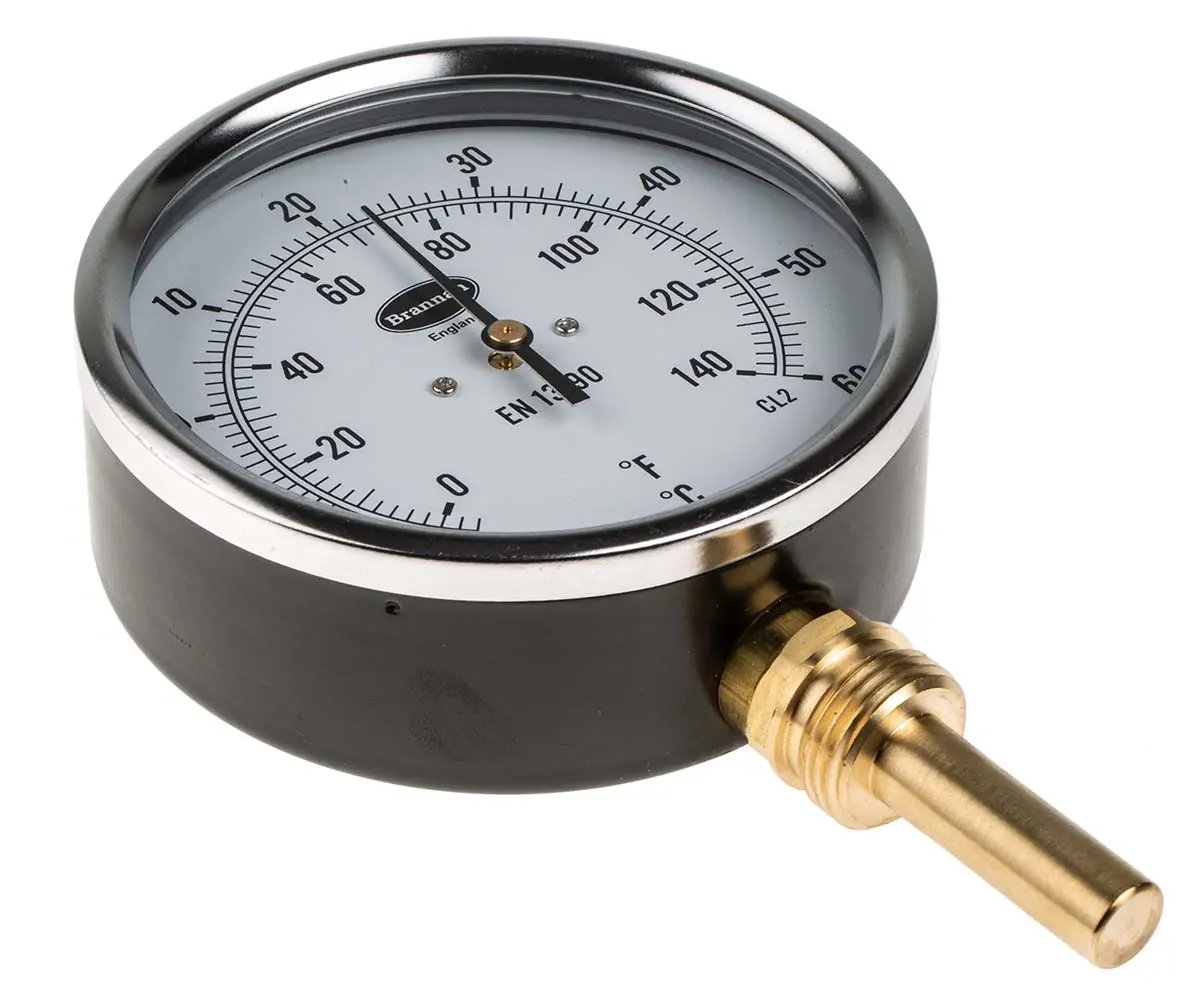 Produktfoto 1 von RS PRO Zeigerthermometer, 60 °C