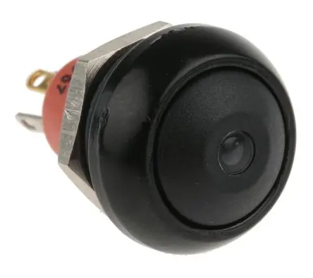 APEM IP Druckschalter Rot Beleuchtet Tastend Panel Ø 13.6 mm, SPST / 5A, IP67