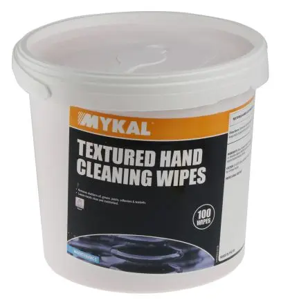 Produktfoto 1 von Mykal Industries Feucht Handreinigungstücher, Weiß Tube, 100 pro Paket Tücher pro Packung