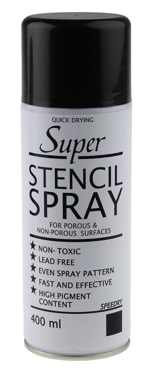 Produktfoto 1 von Inktek Schablonen-Spray 400 ml Schwarz