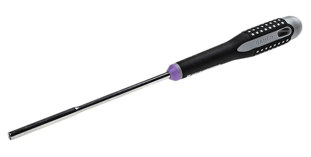 Produktfoto 1 von Bahco ESD-Sicherheit 3 mm Sechskant Steckschlüssel-Handgriff, Länge 247 mm / Klinge 125 mm