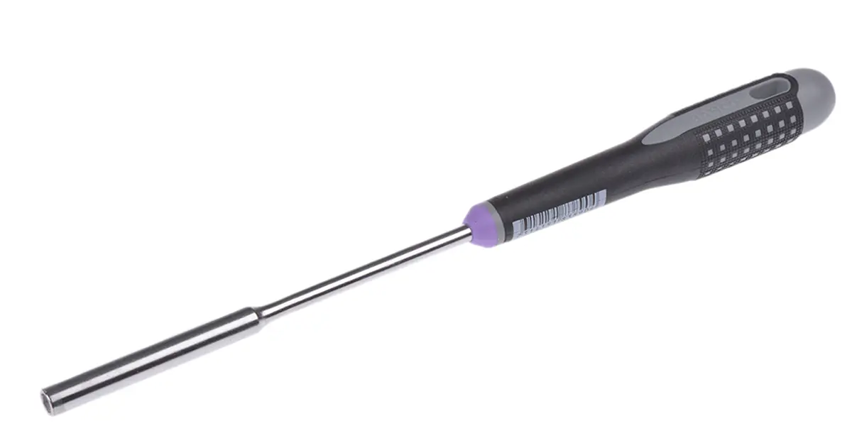 Produktfoto 1 von Bahco ESD-Sicherheit 5 mm Sechskant Steckschlüssel-Handgriff, Länge 247 mm / Klinge 125 mm