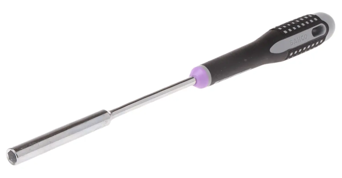 Produktfoto 1 von Bahco ESD-Sicherheit 6 mm Sechskant Steckschlüssel-Handgriff, Länge 247 mm / Klinge 125 mm
