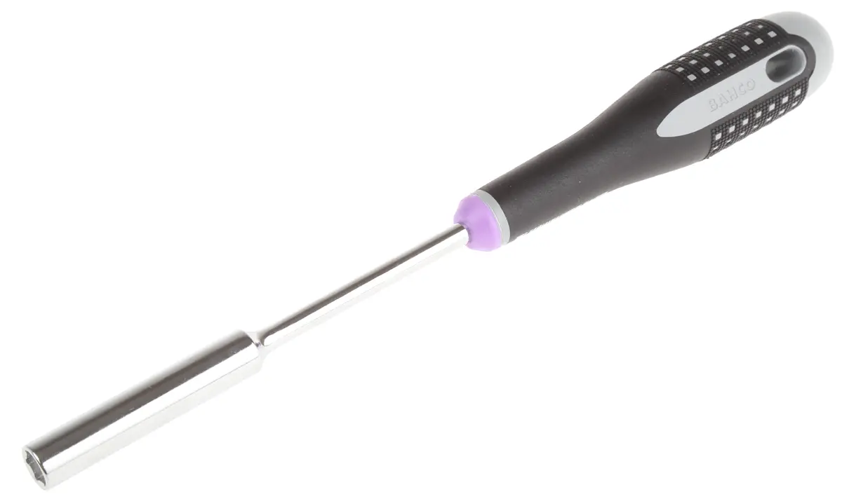 Produktfoto 1 von Bahco ESD-Sicherheit 8 mm Sechskant Steckschlüssel-Handgriff Schließer (NO), Länge 247mm / Klinge 125 mm
