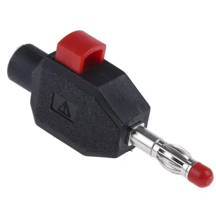 Produktfoto 1 von Staubli 4 mm Stecker Schwarz Bananenstecker, Kontakt Nickel, 30 V, 60V dc 10A Klemme