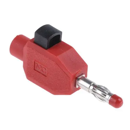 Produktfoto 1 von Staubli 4 mm Stecker Rot Bananenstecker, Kontakt Nickel, 30 V, 60V dc 10A Klemme