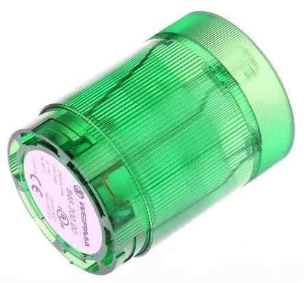 Produktfoto 1 von Werma 846 Blinken Signalleuchte Dauer-Licht 230V ac/dc Grün Wechselstrom/Gleichstrom IP54, 50 mm x 67 mm