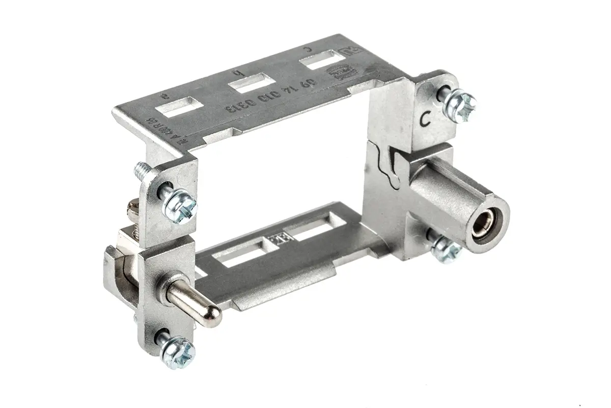 Produktfoto 1 von HARTING HAN Modular Metallrahmen für Han-Standardkappen und -gehäuse, M3, Oben, 2-polig, 10 mm², 4 mm², 10B