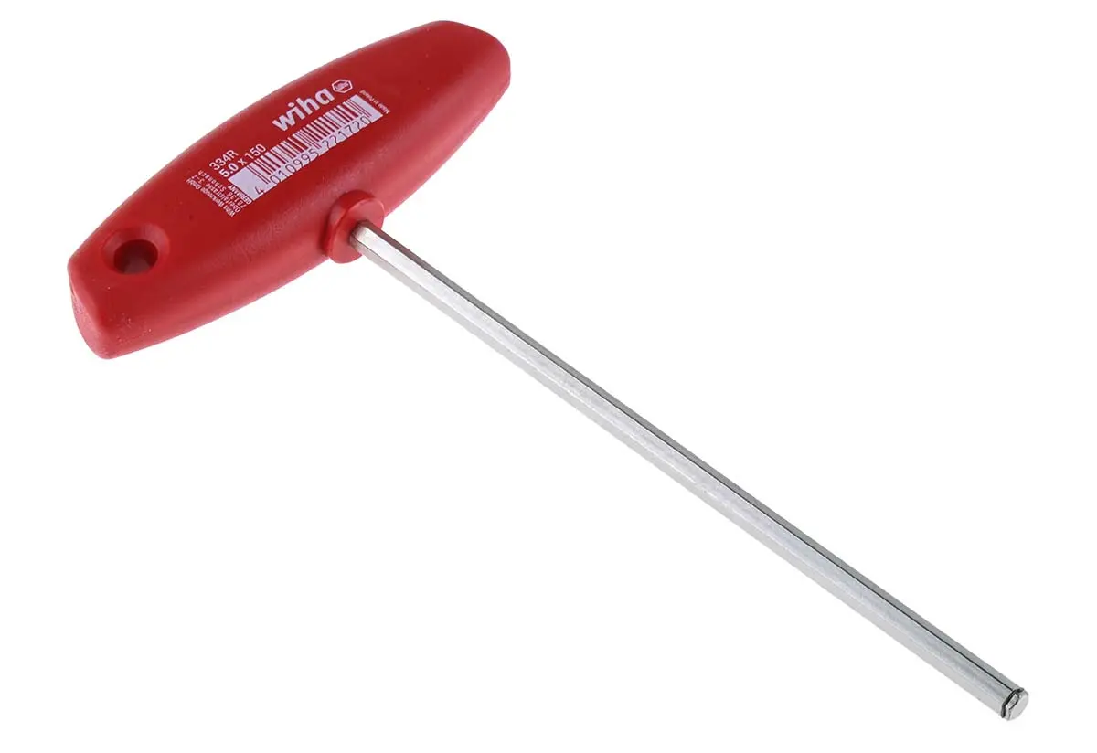 Produktfoto 1 von Wiha metrisch  Innensechskant-Schlüssel 5mm T-Griff lang