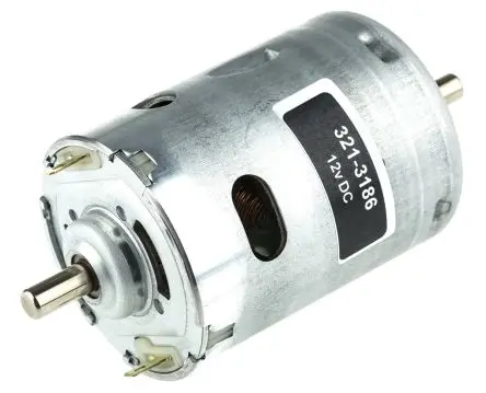 Produktfoto 1 von RS PRO M. Getriebe Gleichstrommotor bis 82.08 g.cm, 12V dc / 36.88 W, 4289U/min, Wellen-Ø 6.35 mm, 51.8mm x 69 mm x 13.2