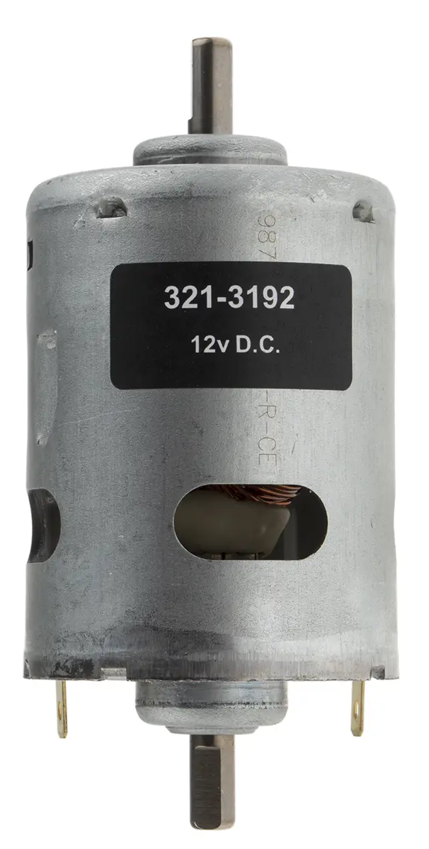 RS PRO M. Getriebe Gleichstrommotor bis 92.13 mNm, 12 V / 80.16 W, 8311 rpm, Wellen-Ø 6.35 mm, 51.8 mm x 69 mm x 13.2 mm