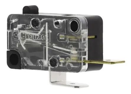 Produktfoto 1 von Crouzet Mikroschalter Stößel-Betätiger Stecker, SPST, 250 V ac, 16A 4N -40 °C - 85 °C