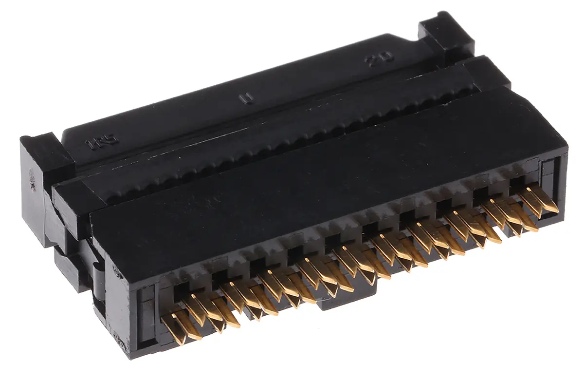 Produktfoto 1 von Hirose HIF3B IDC-Steckverbinder Buchse, gewinkelt, 20-polig Kabel / 2-reihig, Raster 2.54 mm