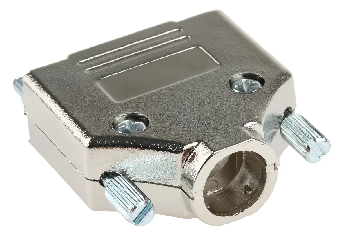 Produktfoto 1 von MH Connectors MHDTPK D-Sub-Gehäuse Gerade, 15-polig, D: D-Sub-Gehäuse Zugentlastung, Silber, Größe A, aus ABS