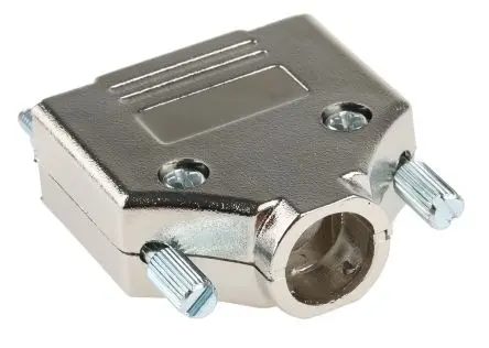 Produktfoto 1 von MH Connectors MHDTPK D-Sub-Gehäuse Gerade, 15-polig, D: D-Sub-Gehäuse Zugentlastung, Silber, Größe A, aus ABS