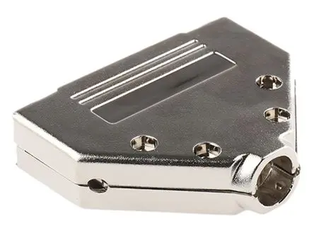 Produktfoto 1 von MH Connectors MHDTPK D-Sub-Gehäuse Gerade, 37-polig, D: D-Sub-Gehäuse Zugentlastung, Silber, Größe C, aus ABS