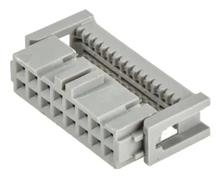 3M 891 IDC-Steckverbinder Buchse, gewinkelt, 16-polig Kabel / 2-reihig, Raster 2.54 mm