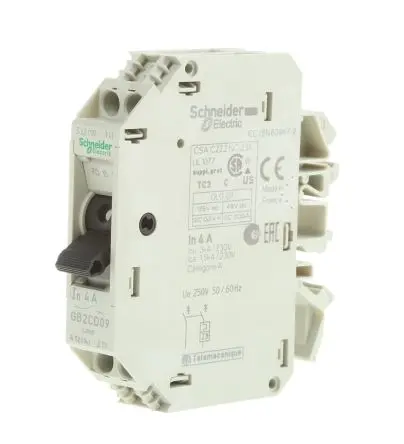 Schneider Electric GB2 Thermischer Schutzschalter, 1-polig, TeSys DIN-Hutschiene, 4A, / 1.5 kA, Thermomagnetisch
