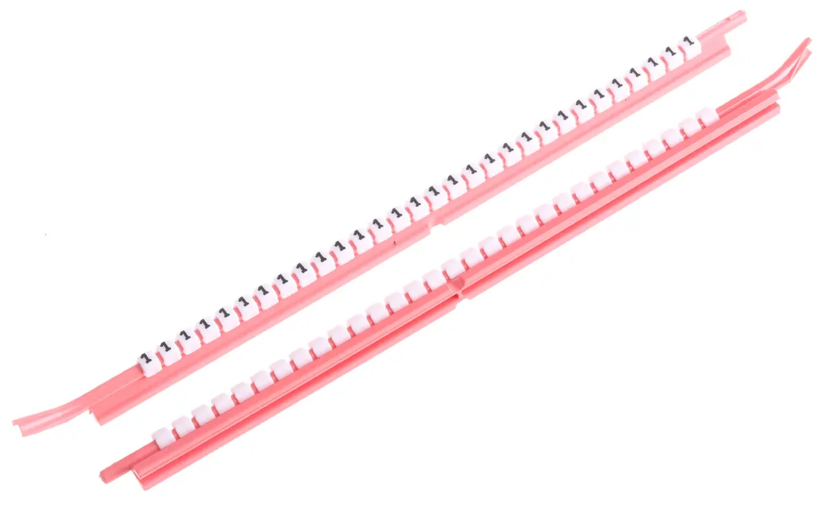 Produktfoto 1 von SES Sterling PLIOSNAP Kabelmarkierung Aufschiebbar, Beschriftung: 0 bis 9, T, L, R, N, -, E, S, +, Ø 2.6 mm - 3.5 mm