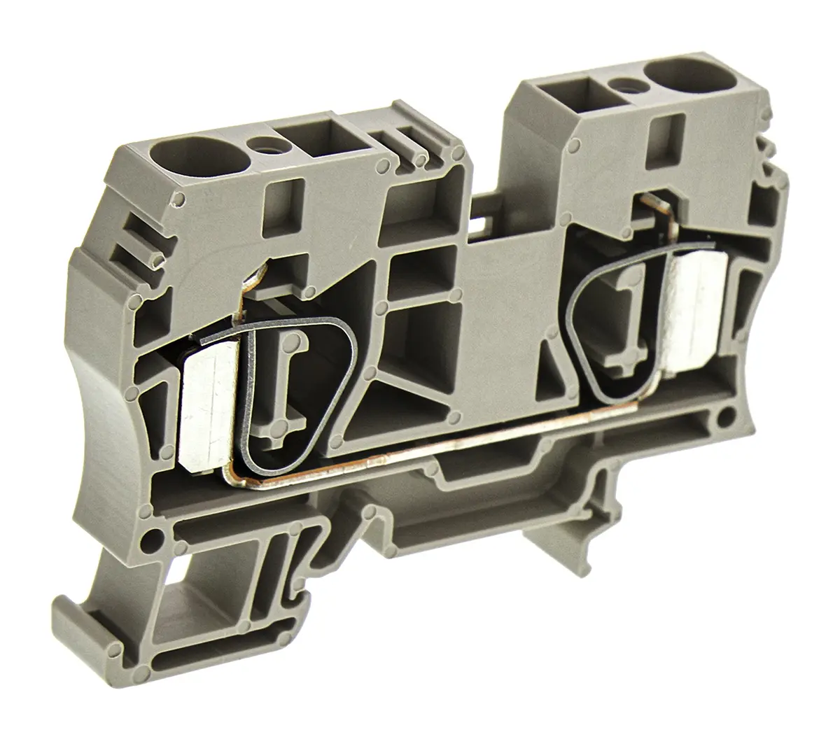 Produktfoto 1 von Weidmüller ZDU Anschlussklemmenblock für Durchkontaktierung 1 Braun, 10 mm², 1 kV Klemme