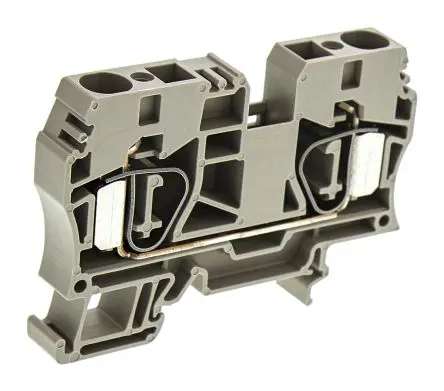 Produktfoto 1 von Weidmüller ZDU Anschlussklemmenblock für Durchkontaktierung 1 Braun, 10mm², 1kV Klemme
