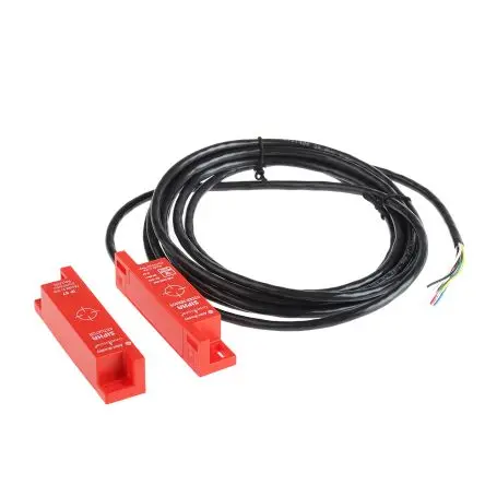 Produktfoto 1 von Guardmaster 440N Magnetisch 3 m Kabel Berührungsloser Sicherheitsschalter 300V dc aus Kunststoff, Öffner / 1, Magnetisch