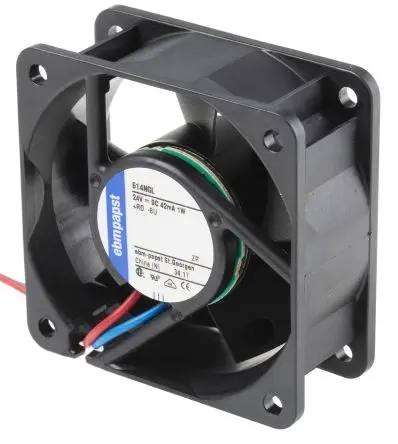 Produktfoto 1 von ebm-papst 600 N Axiallüfter, Hülse, 24V dc / 1 W 41 mA, 2500 U/min, 21 m³/h IP20 60 mm 60mm 25.4 mm