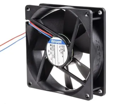 Produktfoto 1 von ebm-papst 3400 N Axiallüfter, Hülse, 24V dc / 1.4 W 58 mA, 1950 U/min, 61 m³/h IP68 92 mm 92mm 25.4 mm