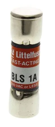 Produktfoto 1 von Littelfuse BLS Patronensicherung F / 1A 10 x 35 mm 600V ac Papier