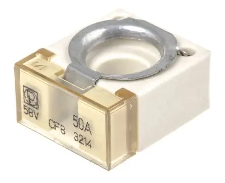 Produktfoto 1 von Littelfuse Kfz Sicherung, Grau, Weiß Zustandsanzeige, 50A, 58V dc