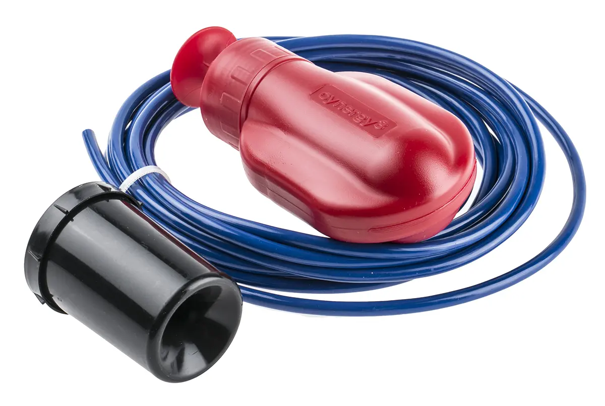 Produktfoto 1 von Sensata / Cynergy3 MS Schwimmerschalter Kabel 110 V dc, Direkt belastbar, 0 °C 250 V ac → 55 °C, mit 5 m Leitung
