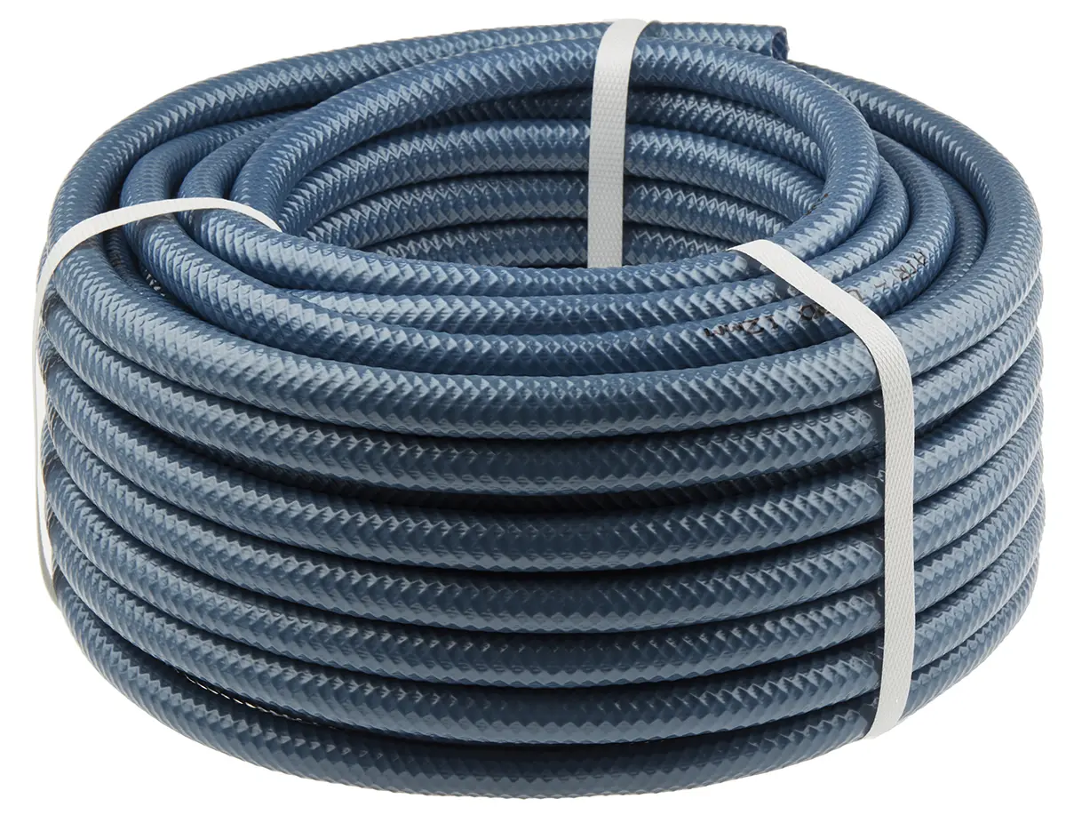 Produktfoto 1 von RS PRO Schlauch, Ø 12mm 16.5mm Blau PVC Übertragung 11 bar für Druckluft x 25m