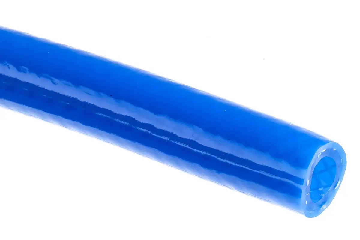 Produktfoto 1 von RS PRO Schlauch, Ø 10mm 16mm Blau PVC Übertragung 15 bar für Druckluft x 25m