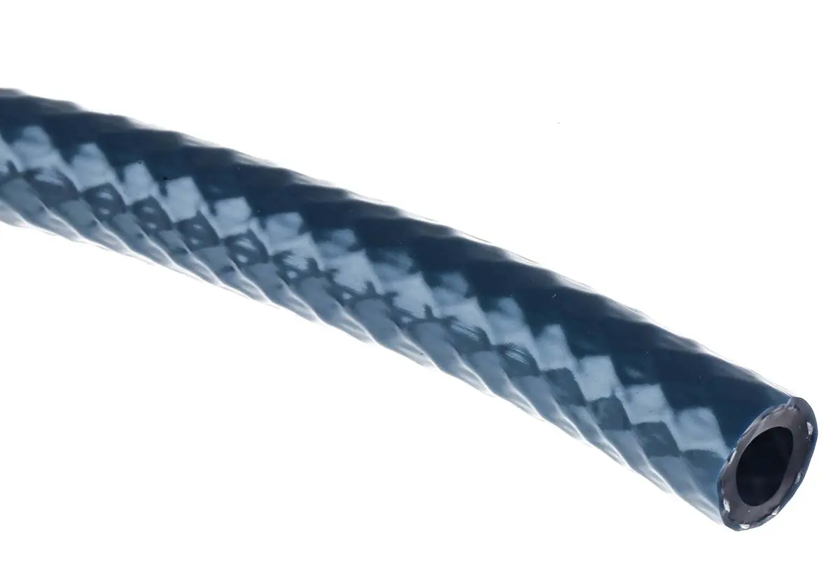 Produktfoto 1 von RS PRO Schlauch, Ø 6mm 9mm Blau PVC Übertragung 14 bar für Druckluft x 25m